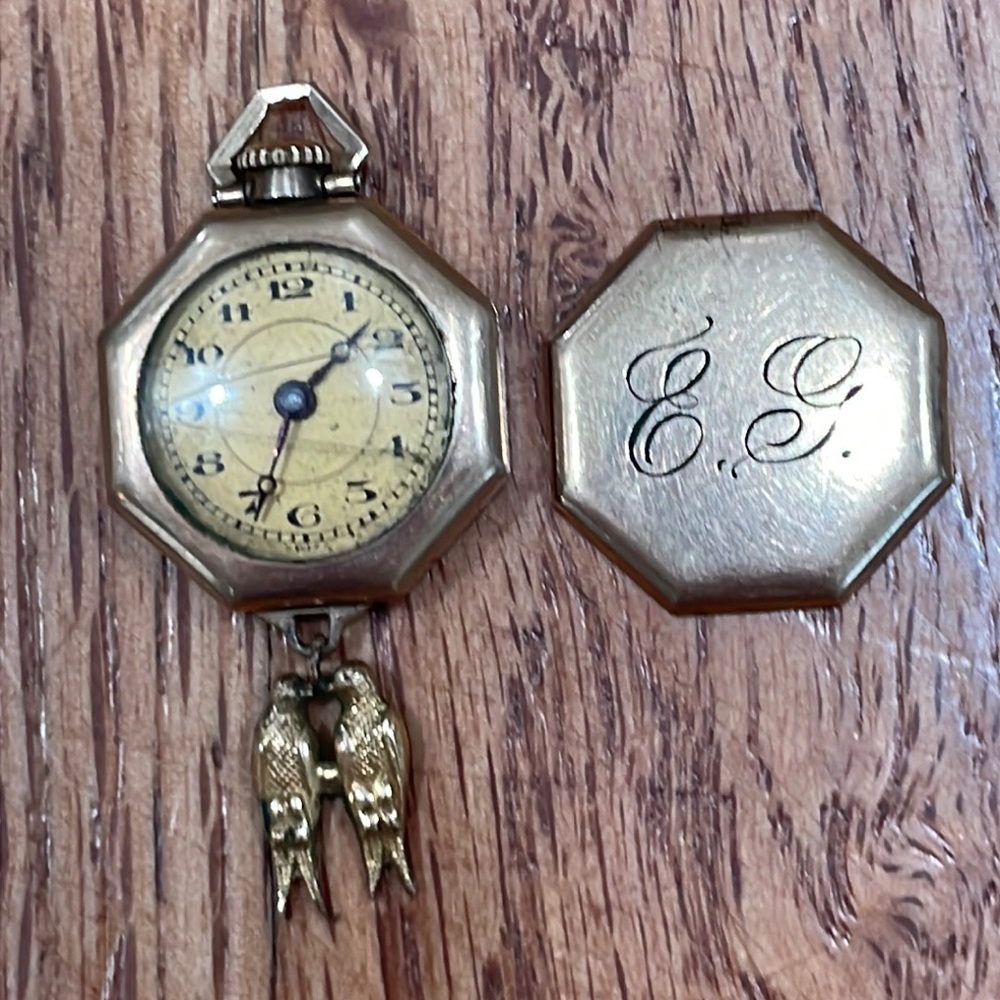Beautiful Old Broken Watch Wadsworth Pilot Monogrammed